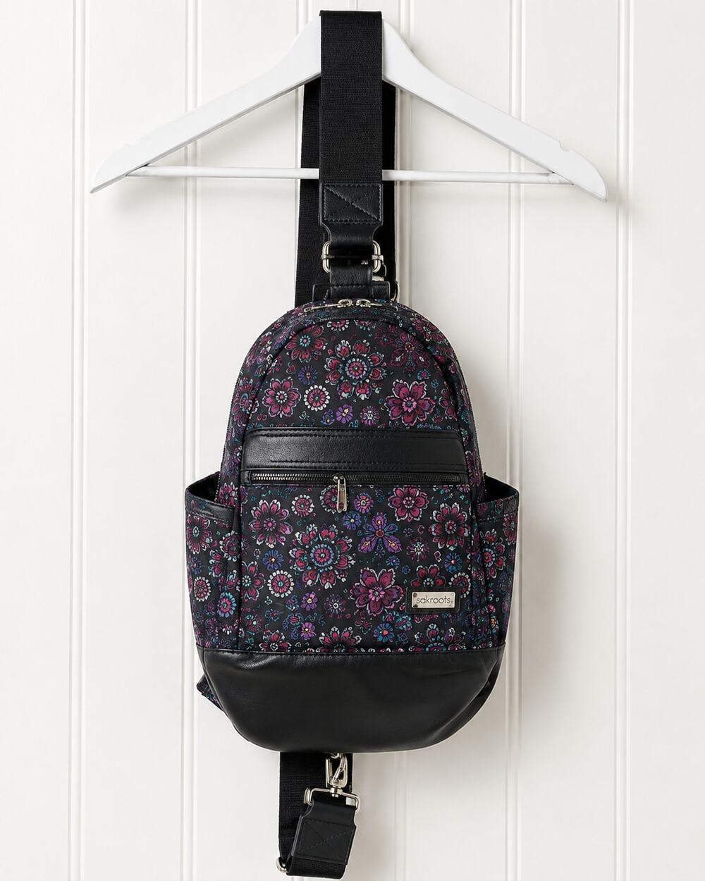 Hadaki Floral Paisley Sling Backpack Multicolor Crossbody Travel Shoulder Bag